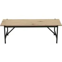 Indoor/Outdoor Entryway Dining Bench - Natural, Particleboard