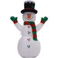 Inflatable Snowman 120cm Christmas Decoration - Polyester alternate view