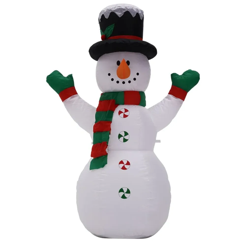 Inflatable Snowman 120cm Christmas Decoration - Polyester product