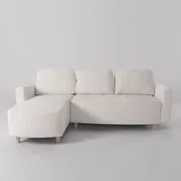 L-Shaped Sofa and Chaise Lounge Set - Chenille