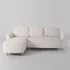L-Shaped Sofa and Chaise Lounge Set - Chenille