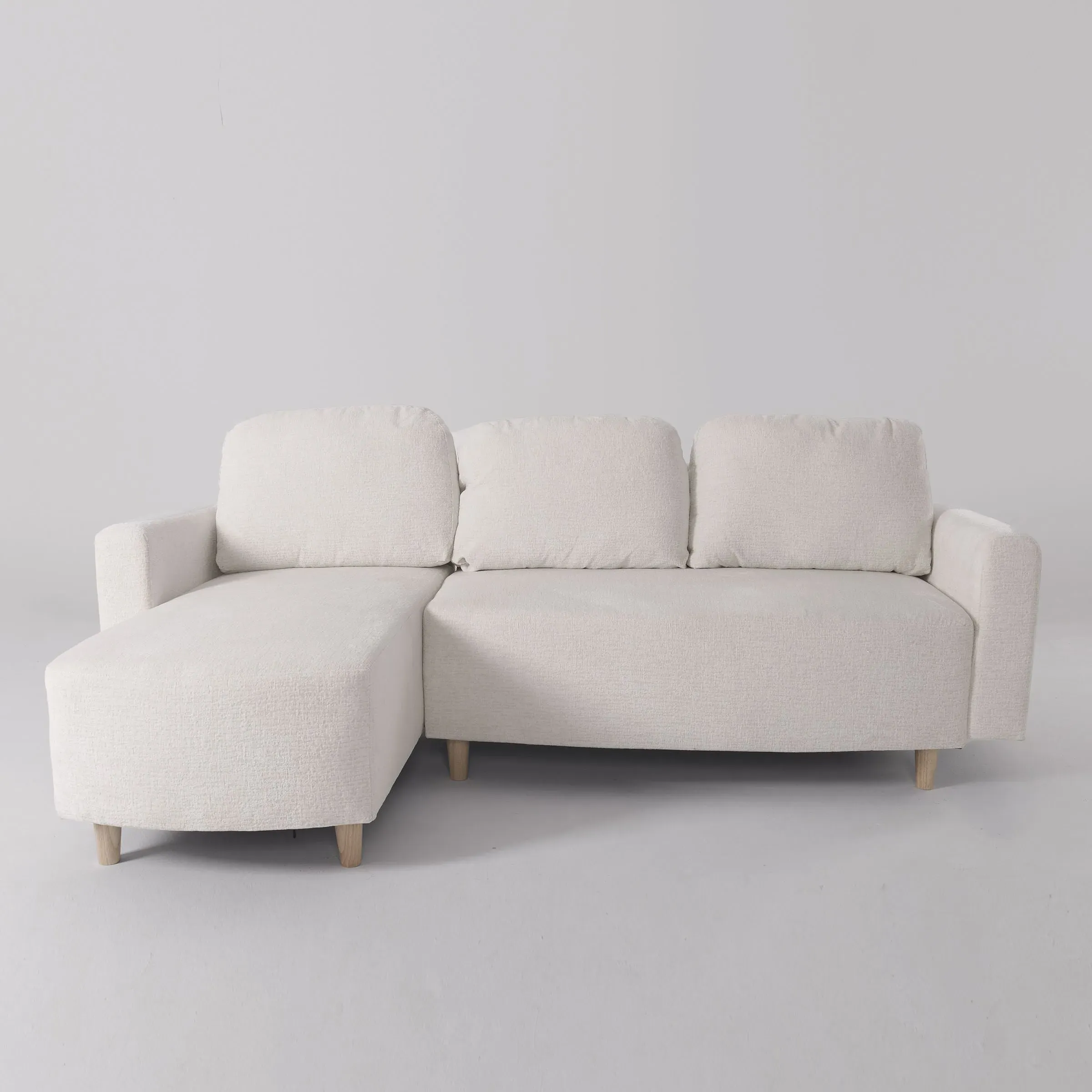L-Shaped Sofa and Chaise Lounge Set - Chenille image