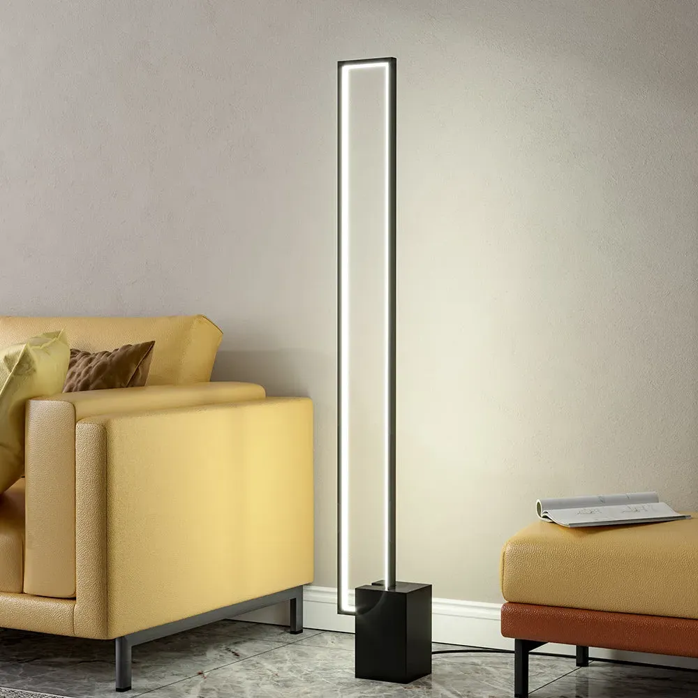 Lightsin 129cm LED Floor Lamp with Foot Switch - Black image