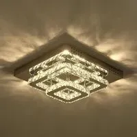 Lightsin 2-Tier LED Ceiling Light - Chrome, Crystal