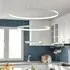 Lightsin 3 Circle Ring LED Pendant Light - White