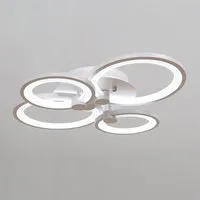 Lightsin 4/6/8 Rings LED Semi-Flush Ceiling Light - White alternate view