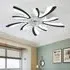 Lightsin 78cm Acrylic Ceiling Fan with LED Lights - Black