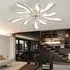 Lightsin 78cm Acrylic Ceiling Fan with LED Lights - White