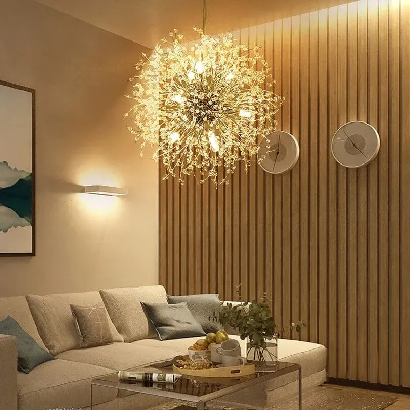 Lightsin 8 Light Sputnik Pendant Light - Chrome, Crystal image