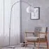 Lightsin Adjustable Arch Floor Lamp - Marble Base