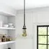 Lightsin Dome Pendant Light - Transparent Black, Glass