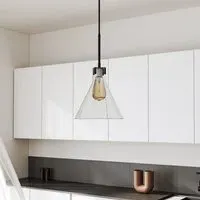 Lightsin Dome Pendant Light - Transparent Black, Glass