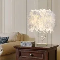 Lightsin Heart Shape Table Lamp - White, Metal