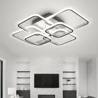 Lightsin LED Ceiling Light with Square Lampshades - Steel, Acrylic