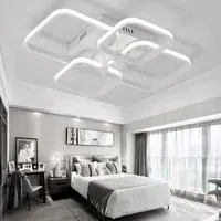 Lightsin LED Ceiling Light with Square Lampshades - Steel, Acrylic