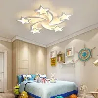 Lightsin LED Ceiling Light with Star Lampshades - White