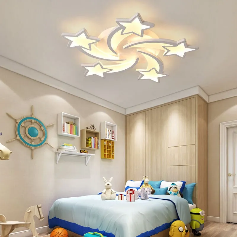 Lightsin LED Ceiling Light with Star Lampshades - White