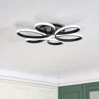 Lightsin LED Chandelier Ceiling Light Dimmable - Black