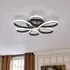 Lightsin LED Chandelier Ceiling Light Dimmable - Black