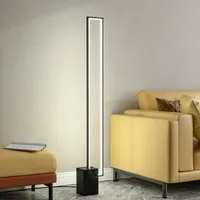 Lightsin Rectangular Frame LED Floor Lamp - Black, Aluminium alternate view