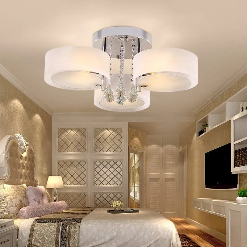 Lightsin Semi-Flush Ceiling Light with Crystal Drops - Acrylic, Metal product