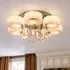 Lightsin Semi-Flush Ceiling Light with Crystal Drops - Chrome
