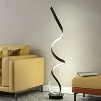Lightsin Spiral LED Floor Lamp - Aluminum