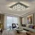 Lightsin Square LED Ceiling Light with Crystal Dimmable - Chrome