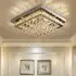 Lightsin Square LED Ceiling Light with Crystals - Chrome