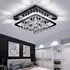 Lightsin Square LED Ceiling Light with Crystals - Chrome