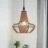 Lightsin Woven Cage Pendant Light - Khaki, Iron & Paper Rope