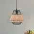 Lightsin Woven Rattan Pendant Light - Natural, Iron