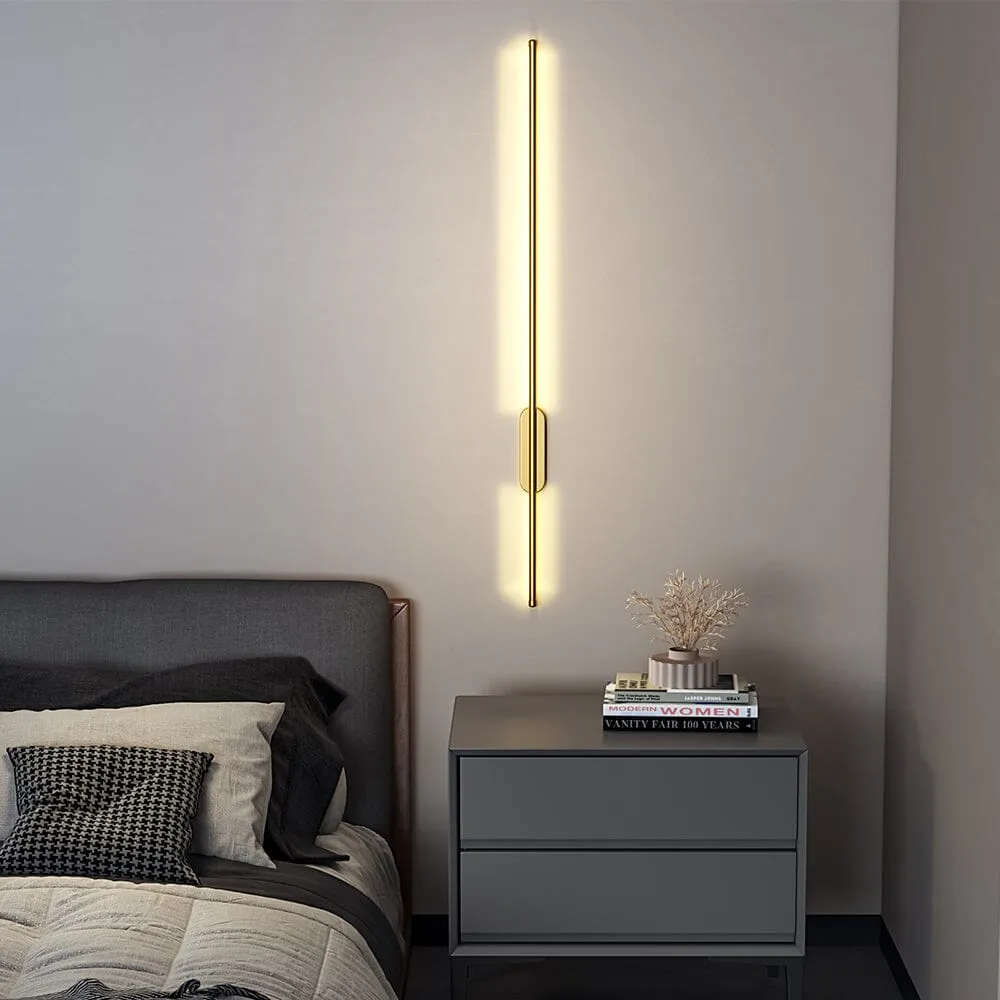 Linear LED Wall Light 100cm - Gold, Aluminium product
