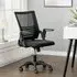Mesh Back Swivel Office Chair with Folding Armrests