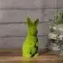 Moss Standing Bunny Rabbit Easter Garden Decoration - Green