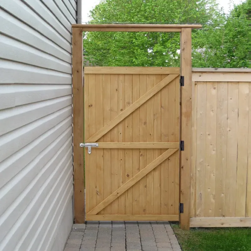 Pine Wood Garden Gate with Latch - Natural, Pine Wood product