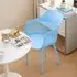 Plastic Chair Set of 4 - Blue, Polypropylene