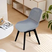 Plastic Chair Set of 4 - White, Polypropylene