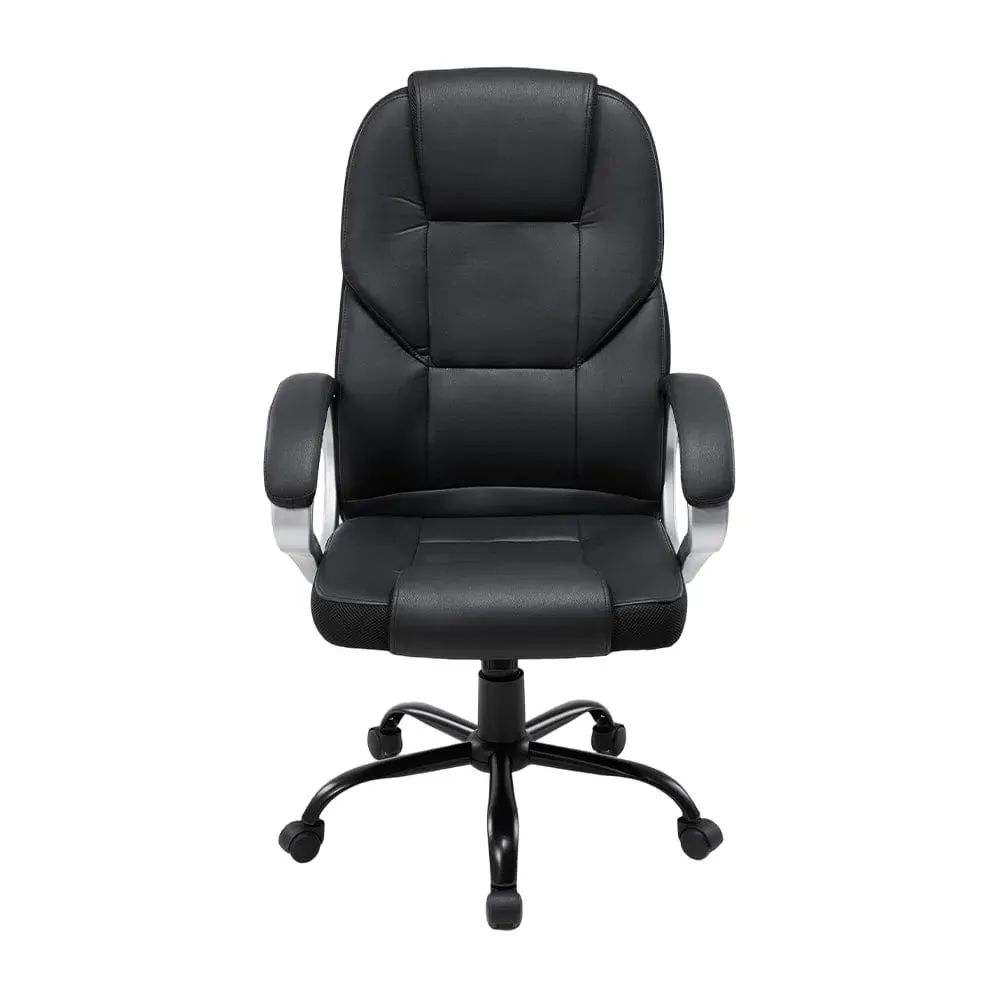PVC Office Chair with Adjustable Height - Black product