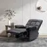 Recliner Armchair with Control Switch - Faux Leather