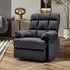 Recliner Armchair with Control Switch - Faux Leather