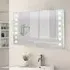 Rectangle LED Bathroom Mirror with Shaver Socket