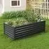 Rectangular Raised Garden Bed - Charcoal Black, Galvanized Steel