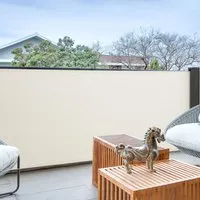 Retractable Side Awning Privacy Screen - Polyester, Steel alternate view