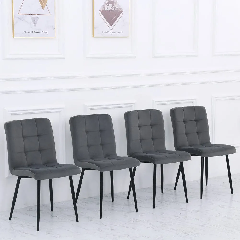 Retro Velvet Accent Desk Chair - Green, Velvet image