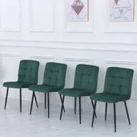 Retro Velvet Accent Desk Chair - Grey, Velvet