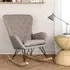 Rocking Chair with Cushion - Velvet
