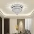 Round Crystal Ceiling Light - Chrome, Stainless Steel