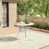 Round Garden Bistro Table with Parasol Hole - Black