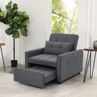 Single Convertible Sofa Bed with Pull Out Mechanism alternate view
